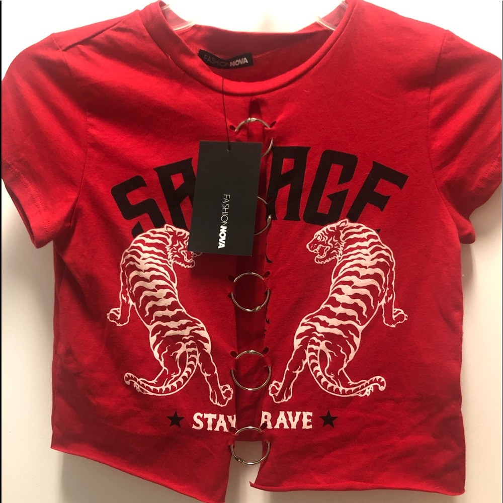 Fashion Nova red top